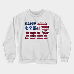 4th of July Independence Day USA Eagle American Flag Crewneck Sweatshirt